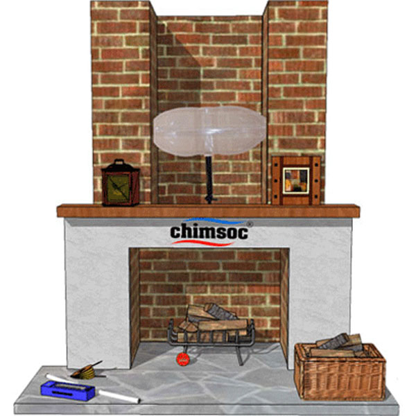 Chimsoc Balloon for Chimney - Small Rectangle for Chimneys Up To 38cm x 23cm (15