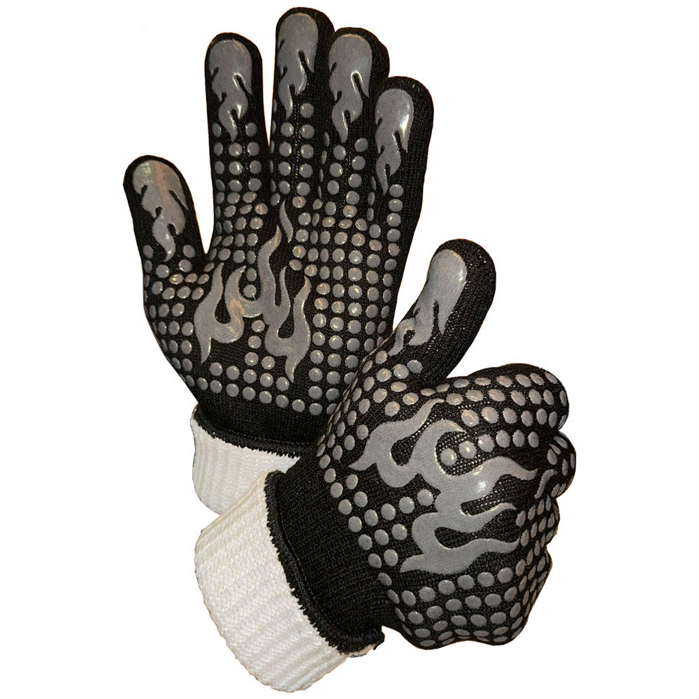 Chimsoc Heat and Flame Resistant Protective Gloves for Wood Burning Stoves and BBQs