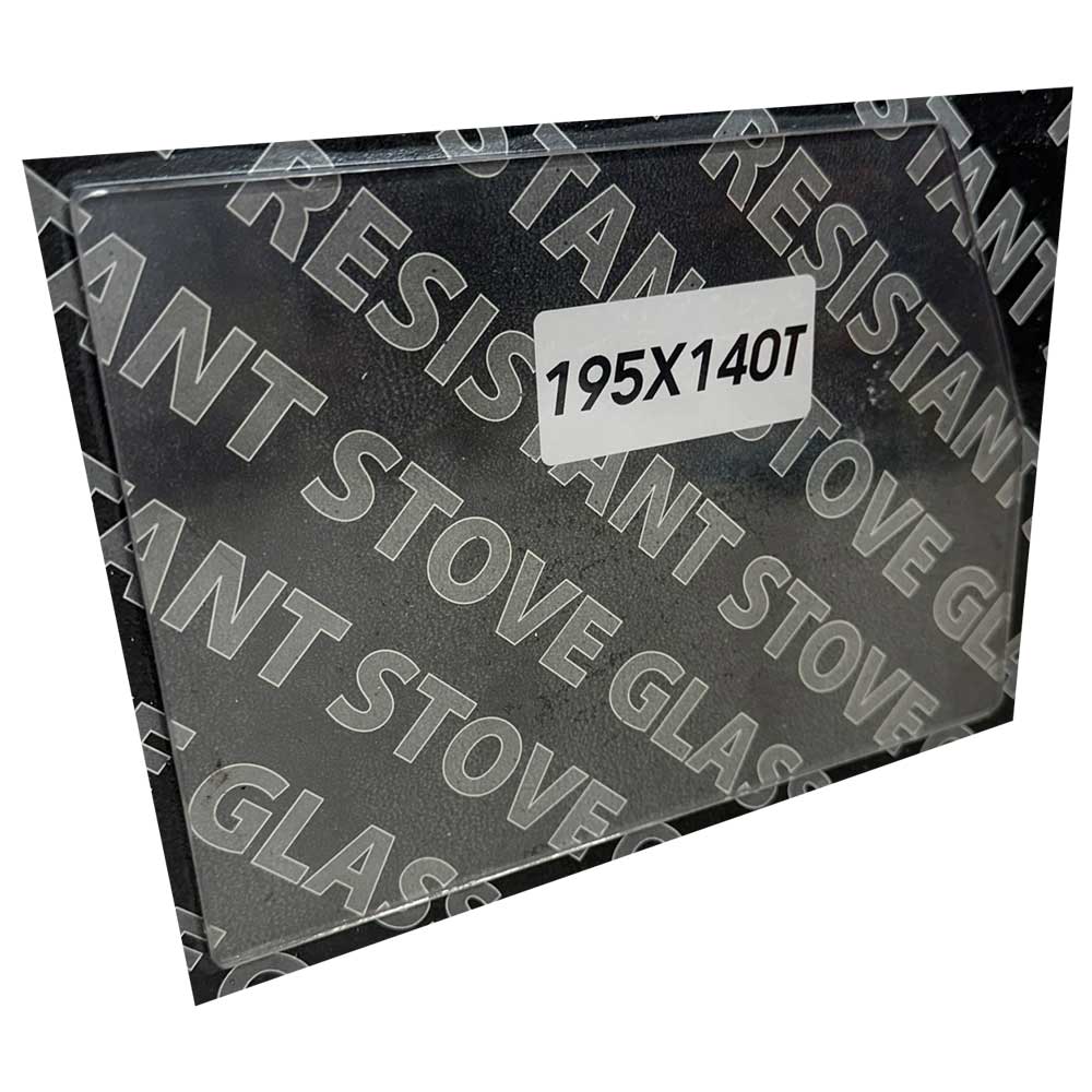 Replacement Stove Glass - Aarrow Hamlet 7 / New Hamlet / Nouveau (195mm x 140mm Cut Corner)