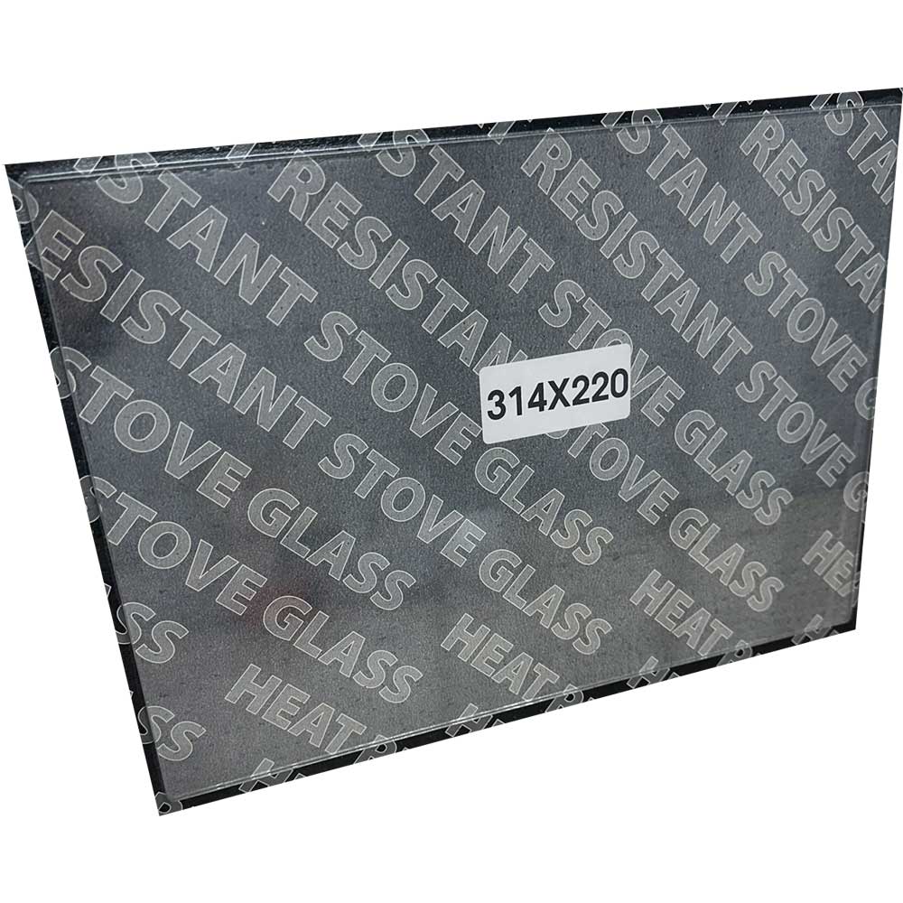 Replacement Stove Glass - Broseley Rosa / Rosetta (314mm x 220mm Rectangular)