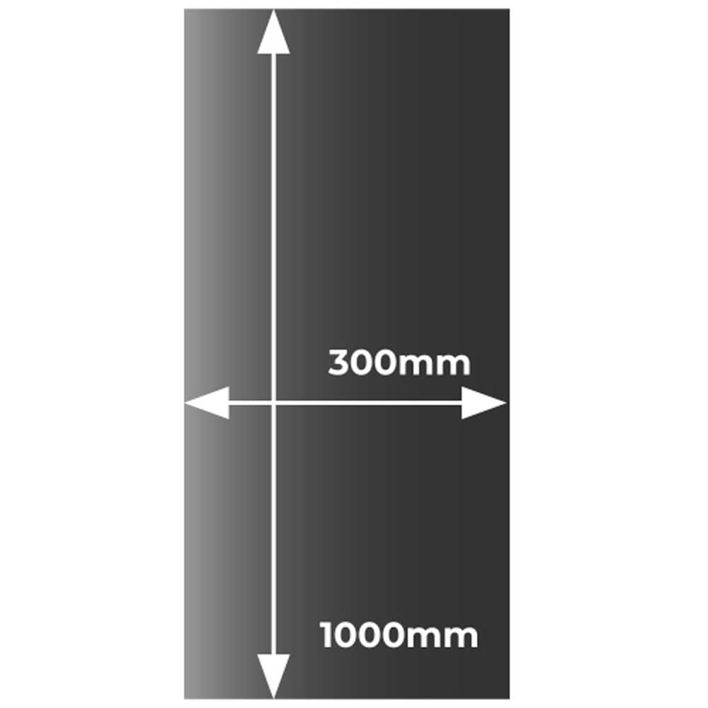 Glass Hearth - Rectangular - 1000mm x 300mm - Smoked