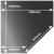 Glass Hearth - Corner Angle - 1100mm x 1100mm - Smoked - view 1